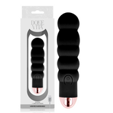 DOLCE VITA - SIX BLACK 7 SPEED RECHARGEABLE VIBRATOR
